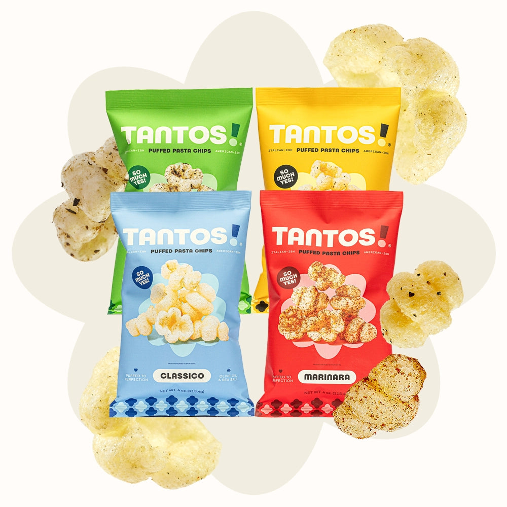 Tantos Cacio e Pepe flavor packaging