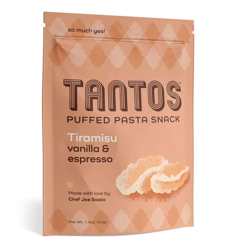 Vanilla And Espresso Pasta Snack - Tiramisu - TANTOS